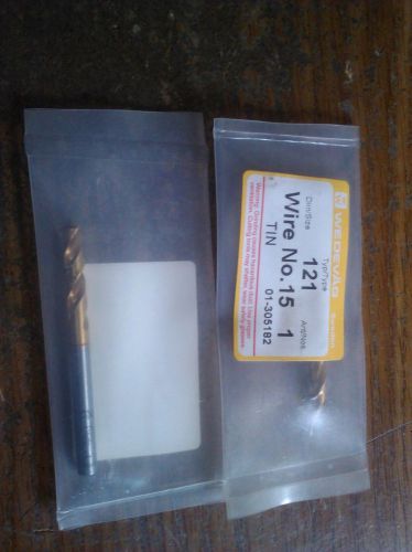 .1800 #15 HSCO TiN STUB DRILL