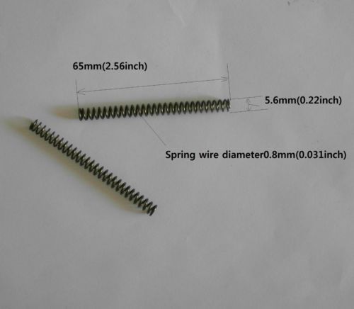20 Pcs compression spring,Size 0.8mmX5.6mmX65mm