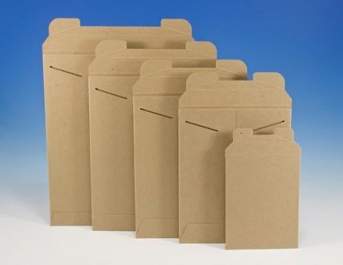 17 x 21 stayflats® tab-lock board mailers (qty 50) recycled paperboard envelopes for sale