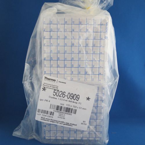 4 New Nalgene Cryogenic Boxes #5026-0909