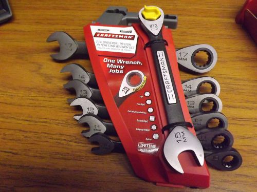 Craftsman 7 piece universal design ratchet wrench set metric 921030