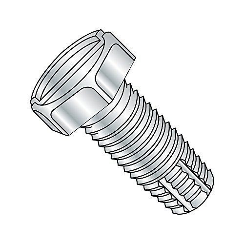 Small Parts Steel Thread Cutting Screw, Zinc Plated, Hex Head, Slotted Drive,