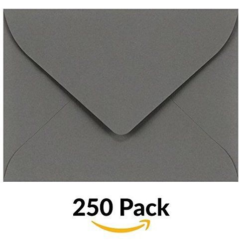 #17 Mini Envelopes (2 11/16 x 3 11/16) - Smoke Gray (250 Qty.)| Perfect for Gift