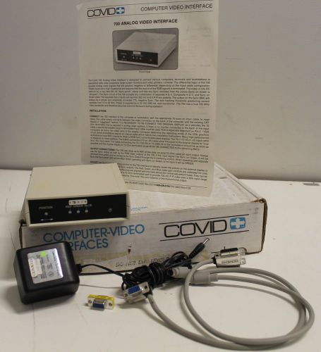 Covid 700 Analog Video Interface VGA with Original BOX + Cables!!!!