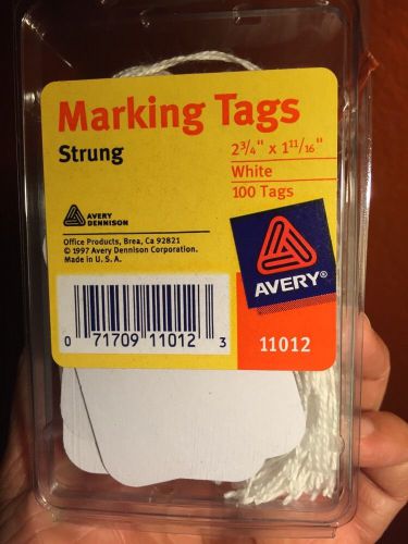 AVERY Marking Tags #11012 Qty 100