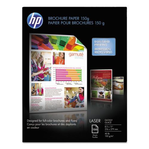 Case (3) HP Color Laser Brochure Photo Paper Glossy 450ct Q6611A 8.5x11 40 lb