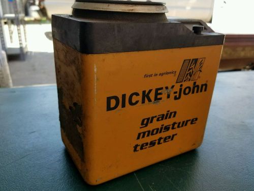 Vintage dickey john grain moisture tester auburn illinois metal case corn untest for sale