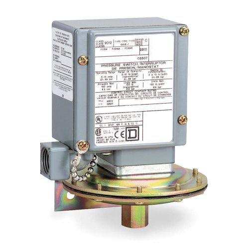 Square D Pressure Swtch, Stndrd, 0.2 to 10 psi, SPDT 9012GAW1 FREE SHIPPING $7C$