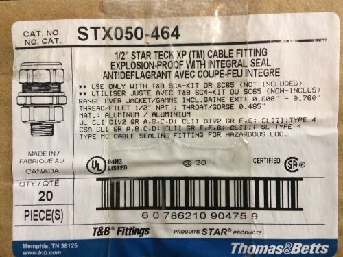STX050-464 T&amp;B TECK FITTINGS - CASE OF 20 FITTINGS