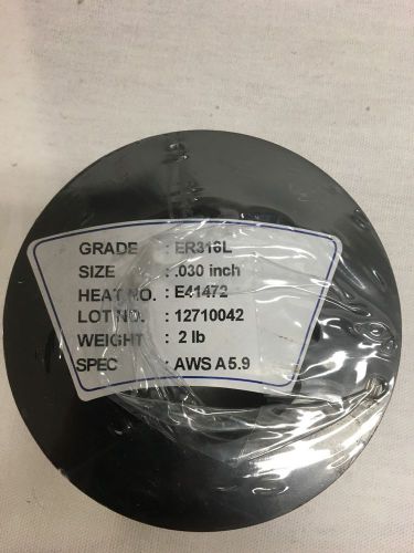 Stainless steel mig er316l mig welding wire .030&#034; - 2 lb spool , 316l-030-2 for sale