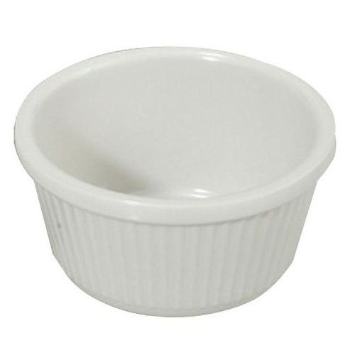 Winco RFM-3W, 3-Ounce Fluted Melamine Ramekins, White, 1 Dozen
