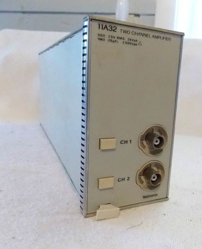 TEKTRONIX 11A32 TWO CHANNEL AMPLIFIER PLUG IN Free Shipping.