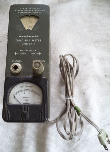 Used Heathkit Grid Dip Meter Model GD-1B - NO Coils Nor Case Included  N/R