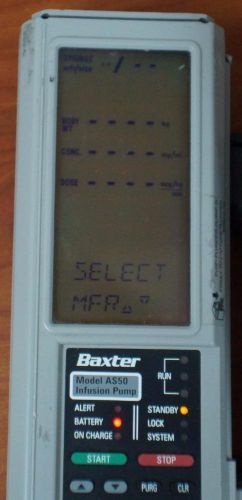 2  BAXTER AS50 INFUSION PUMPS !!    UNTESTED        L604