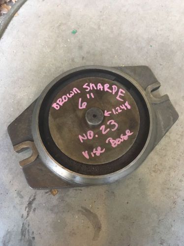 Swivel base for 6&#034; brown sharpe no.23 vise 1-1/4&#034; pin milling machine shaper for sale