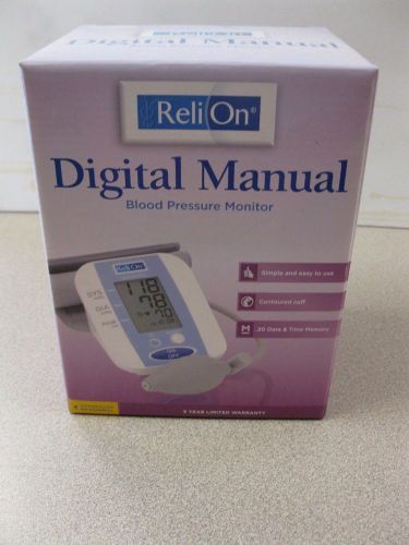 Reli On Digital Manual Inflate Blood Pressure Monitor HEM-412CREL FREE SHIPPING!