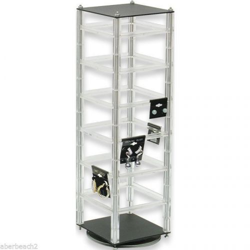 Revolving Earring Display Stand Holds 48 2&#034; cards