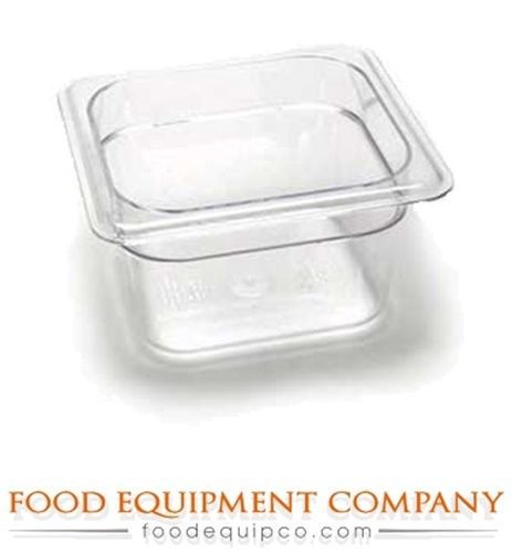 Cambro 64CW148 Camwear® Food Pan plastic 1/6-size 4&#034;D white  - Case of 6