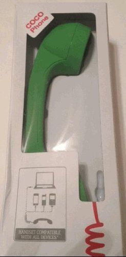 Retro 3.5mm Old Fashion Handset - (Green)