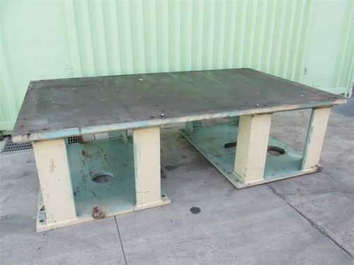 109&#034; x 64&#034; x 2&#034; thick heavy duty industrial production welding grinding table for sale