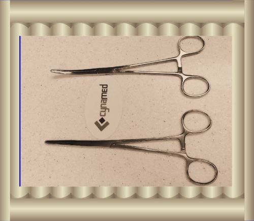 7 Pieces Hemostat Pean Forcep 8&#034; 4 Str and 3 Cvd      ASTM Staindard Stainless
