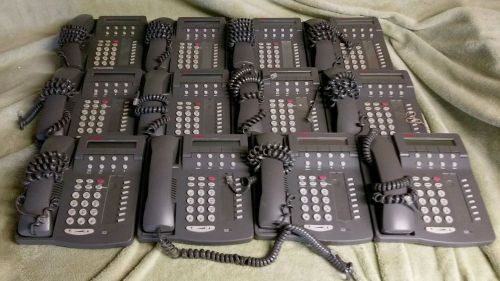 Lot of 12 Avaya 6408 D+ phone with handset