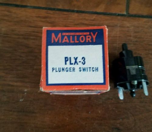 NOS Mallory Plunger Switch PLX-3