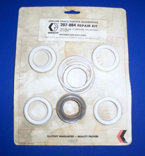 GRACO 207884 MONARK TEFLON PACKED PUMP REPAIR KIT, NEW
