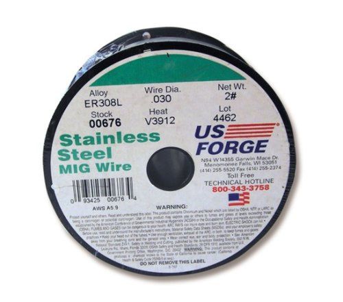Us forge welding stainless steel mig wire .030 2-pound spool #00676 for sale