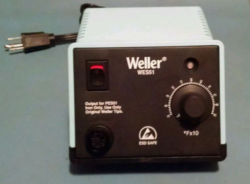 Weller wes51 soldering station power unit 60w 120v 60hz esd safe for sale