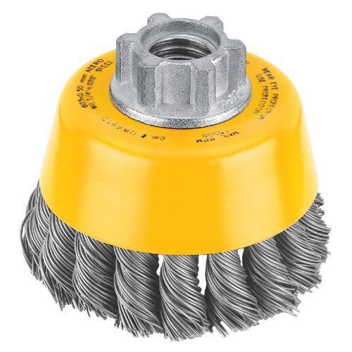 Cup Brush Wire Knotted Abrasive Wheel Carbon Steel 3-Inch Rust Removal