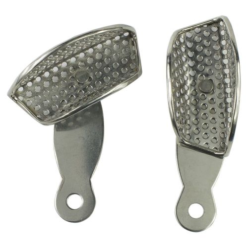 2pcs dental quadrant tray rotatable adjustable stainless steel impression for sale