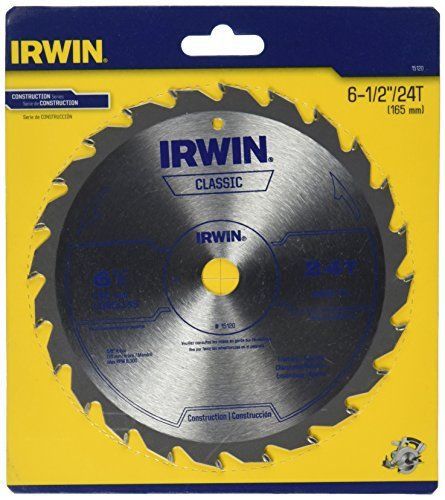 IRWIN Tools Classic Series Carbide Cordless Circular Saw Blade, 6 1/2-inch, 24T