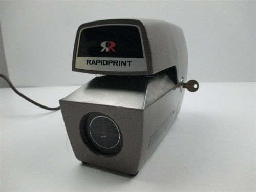 Rapidprint ar-e time and date stamp unit with key quality used unit for sale