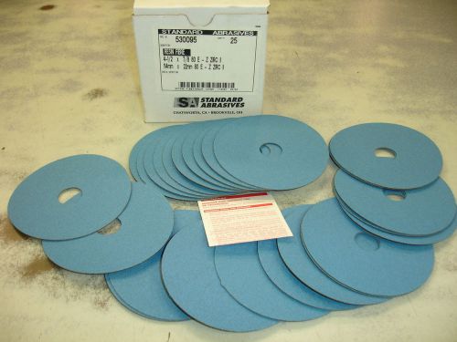(25) Standard Abrasives 4-1/2&#034; 80 Grit Premium Zirconium Sanding Disc 530095