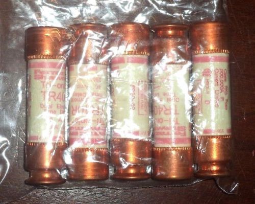Ferraz Shawmut Tri-onic TR40R Dual Element Time Delay Fuse Bag of 5