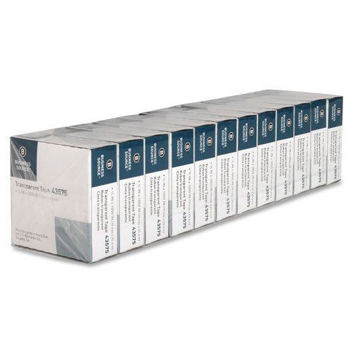 Business source transparent tape, 1&#034; core, 3/4&#034;x1000&#034;, 24/pk, clear 43575 for sale