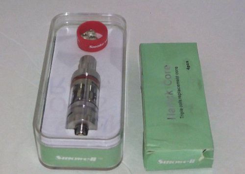 SMOWELL HATRICK SUB OHM TANK (Atomizer) + ONE 4 PACK TRIPLE COIL REPLACEMENTS