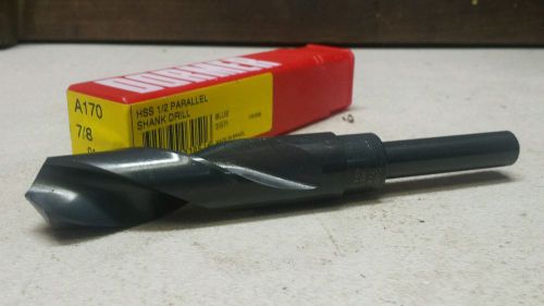 7/8&#034;Dormer Drill Bit, HSS 1/2&#034; Parallel  Shank, Blue, Made in Brazil, NEW!!!!