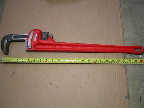 Ridgid 31030---24 inch steel pipe wrench---made in the u.s.a.--barely used!!!!! for sale