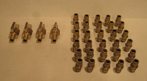 (30) 1/2&#034; Propex Couplings (4) 1/2&#034; Propex valves all uponor lead free fittings