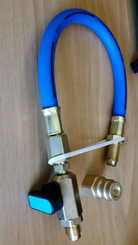 Flex hose w/ball valve swivel nut/1/4 male