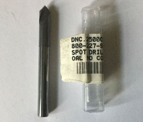 1/4&#034; CARBIDE SPOT DRILL SWIFTCARB Spot Drill,82 Deg,1/4,Carbide DNC.2500CB82MDC