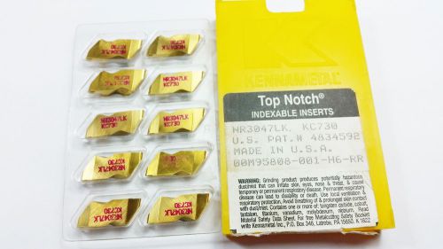 Kennametal NR3047LK KC730 Top Notch GroovingCarbide Inserts (10 Inserts) (Q 774)