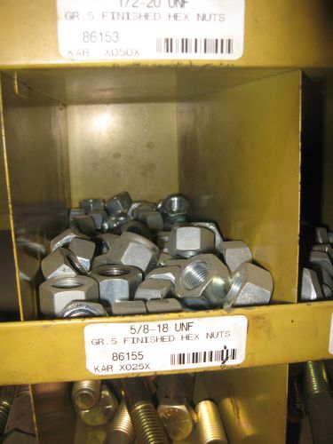 5/8&#034;-18 unc - hex nut nuts - qty 25 - grade 5 - 86155 for sale