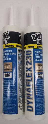 Set od 2 dynaflex 230 white latex sealant dap 50 yr windows trims doors walls w2 for sale