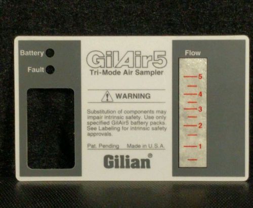 Sensidyne Gilian Gil-Air 5 Personal Air Sampling Pump Front Cover