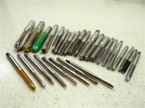 ASSORTED LOT OF 29 HSS TAPS 3-48NC TO 3/8-40NS BUTTERFIELD BESLY UB R&amp;N