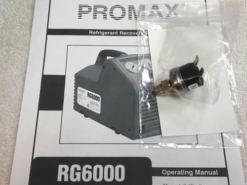 Promax RG6000 Refrigerant Recovery Unit High Pressure Cut-Off Switch 550/400 PSI