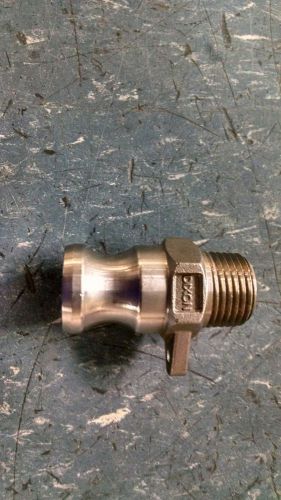 Dixon f-50 cam lock coupling adapter stainless steel 1/2 in.npt nos for sale
